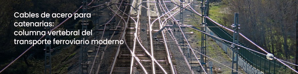 Cables de acero para catenarias: columna vertebral del transporte ferroviario moderno