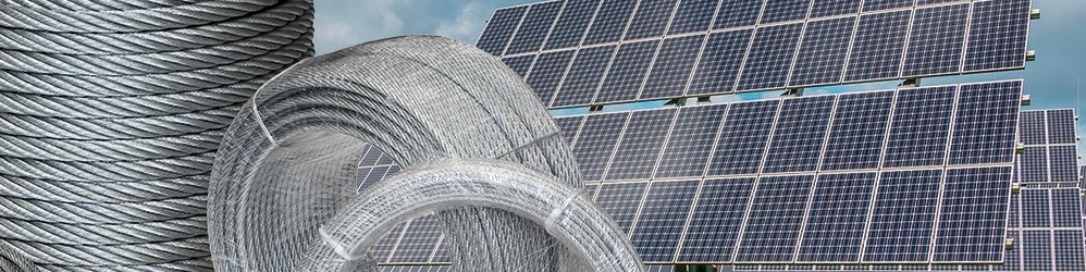 Steel wire ropes for solar field support: Strength and efficiency in the service of solar energy