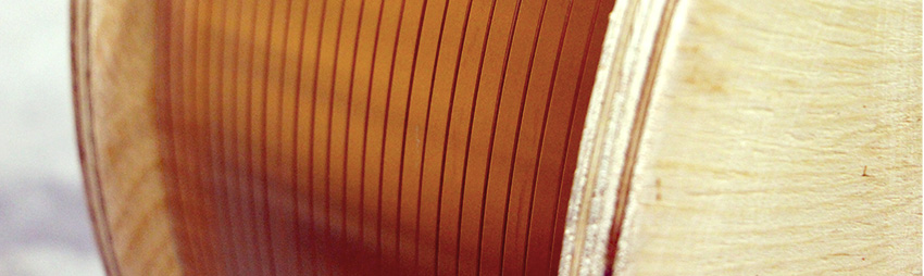copper strip spooled on 2000kg wooden reel